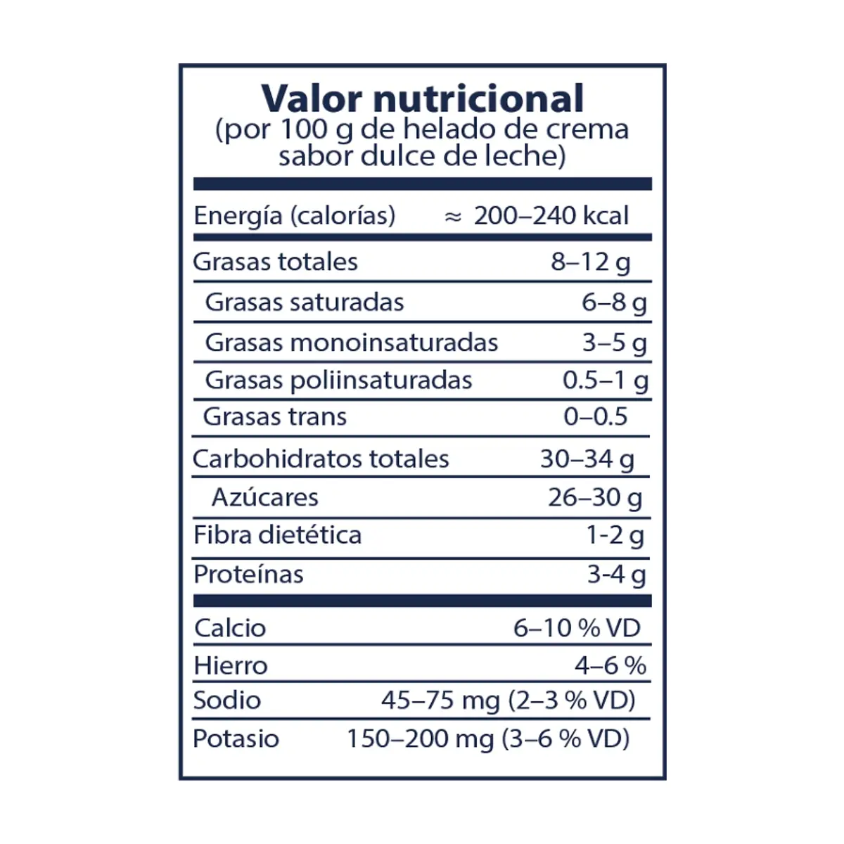 Helado de crema sabor dulce de leche YEYA (4 L) - Thumbnail 3