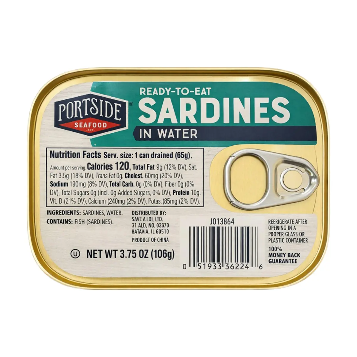 Sardinas en agua Portside (106 g / 3.75 oz) - Thumbnail 2
