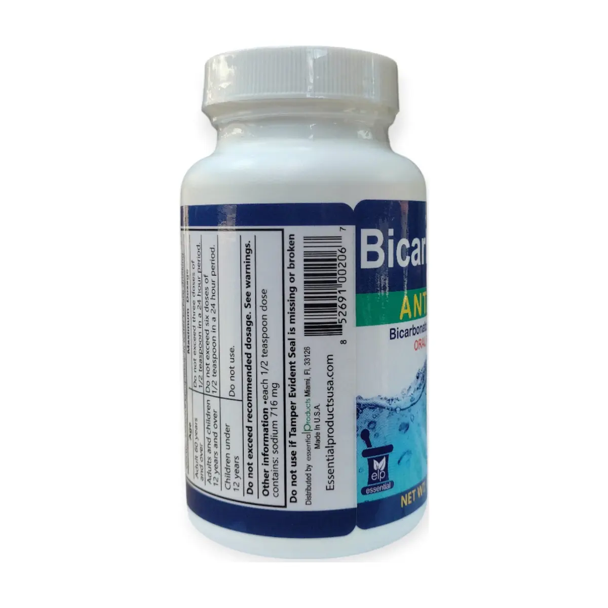 Bicarbonato de sodio ELP ESSENTIAL (113 g / 4 oz) - Thumbnail 5