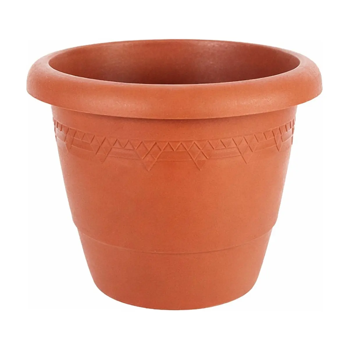 Maceta plástica Elsa terracota 25 cm Casa y Menaje