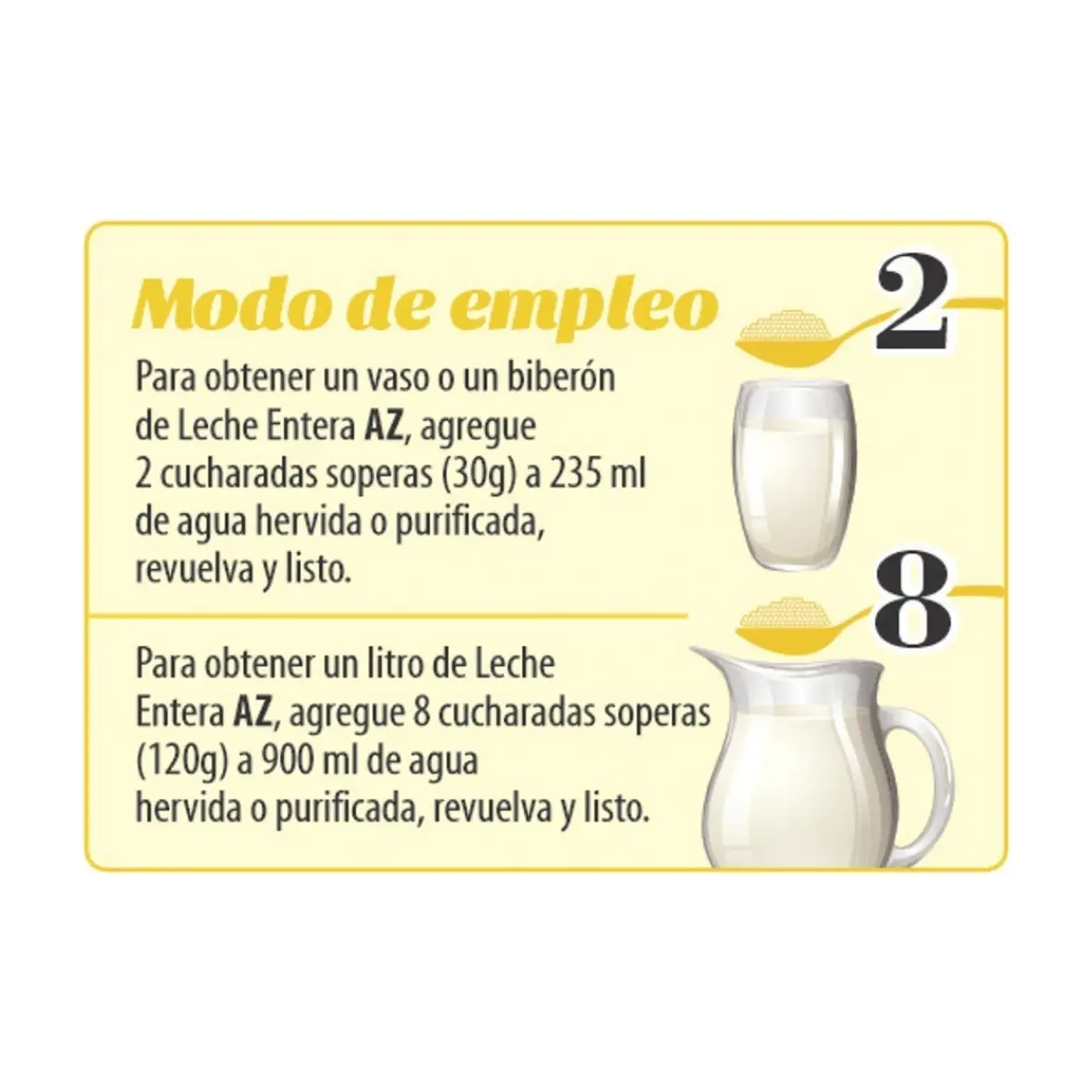 Leche entera AZ Mercado-Familiar (1.36 kg / 3 lb) - Thumbnail 2