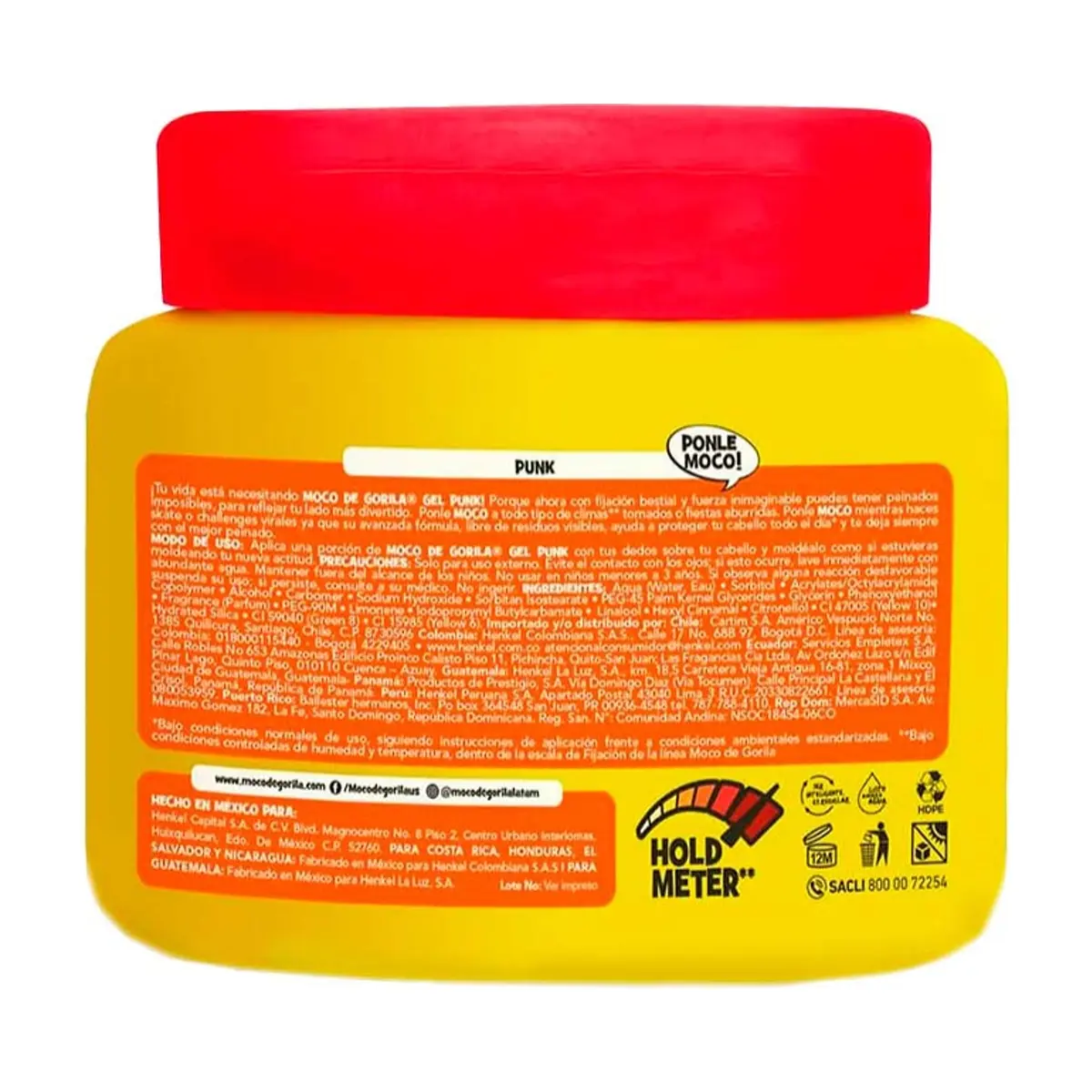 Gel para el cabello punk fijación bestial Moco de Gorila (270 g / 9.5 oz) - Thumbnail 2