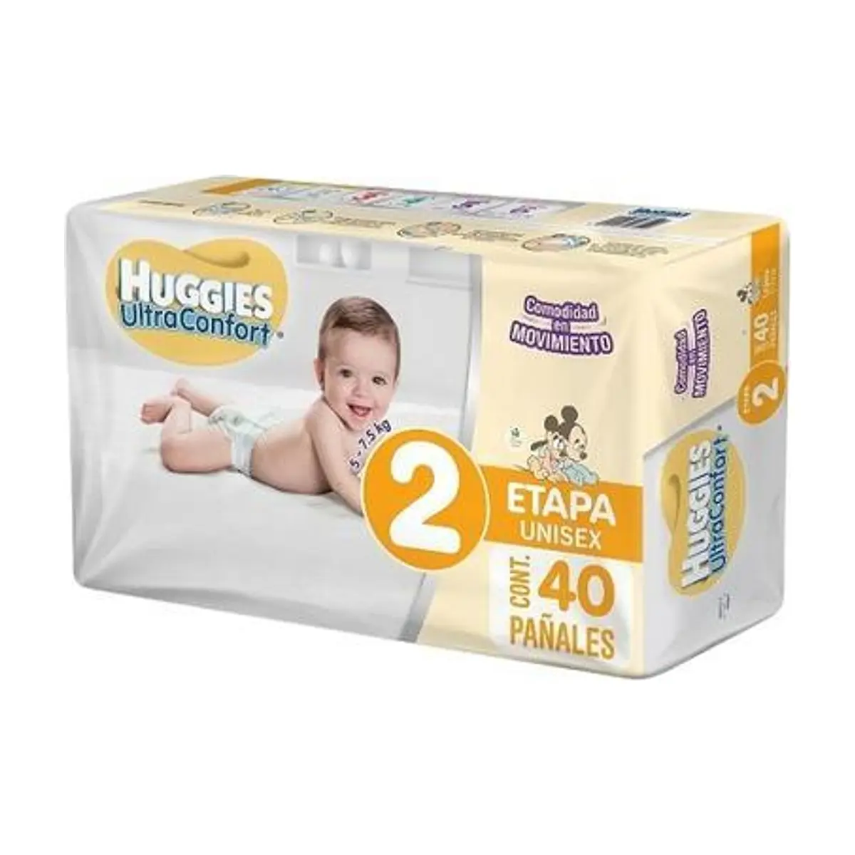 Pañal Desechable Etapa 2 (40 u) HUGGIES