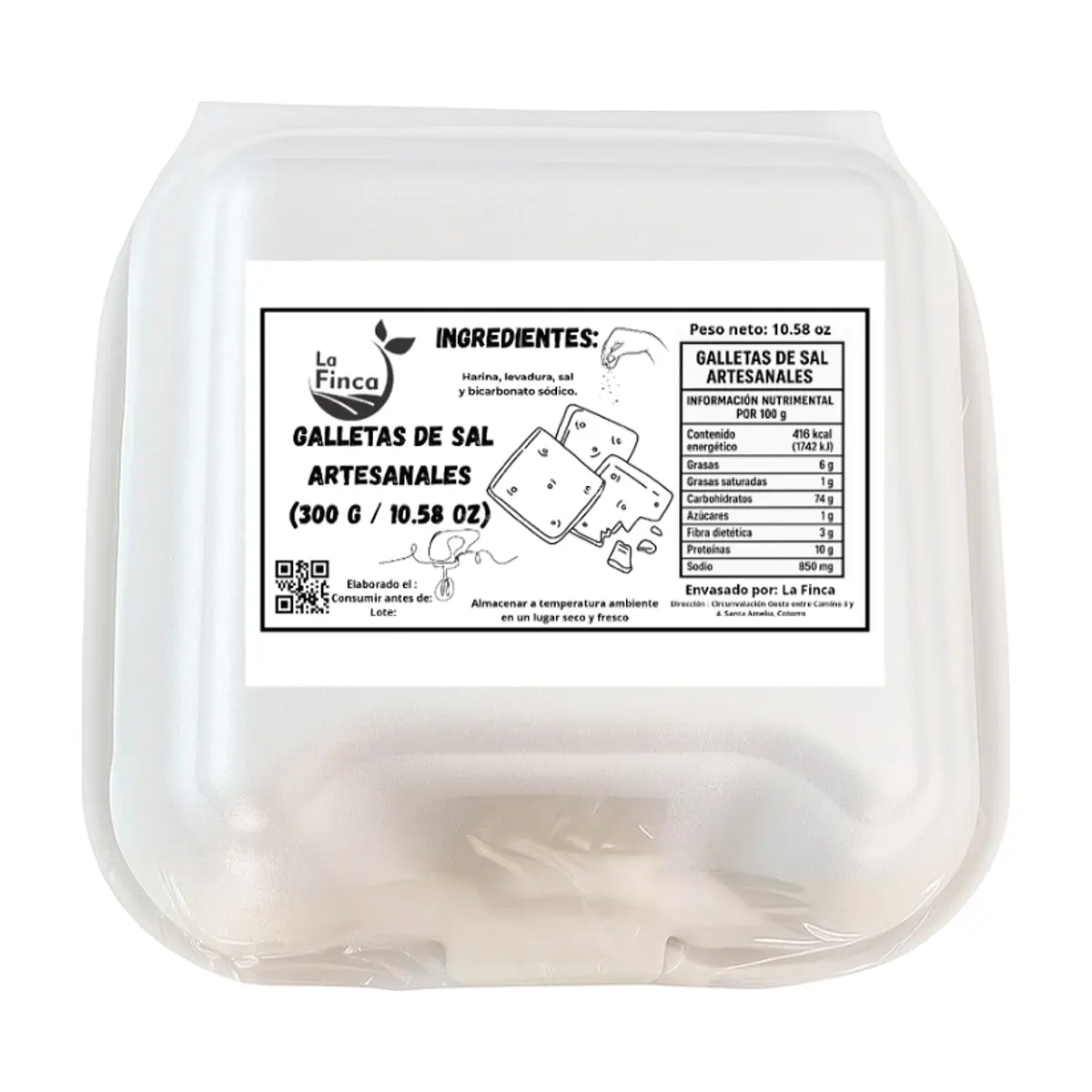 Galletas de soda artesanales La Finca (300 g / 10.58 oz) - Miniatura 2