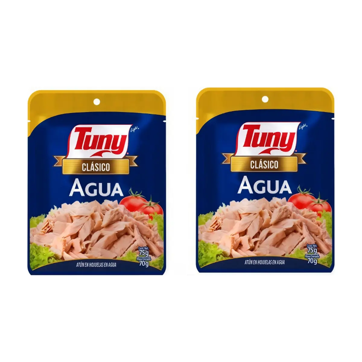 Atún en hojuelas en agua clásico Tuny (2 x 75 g / 2.64)