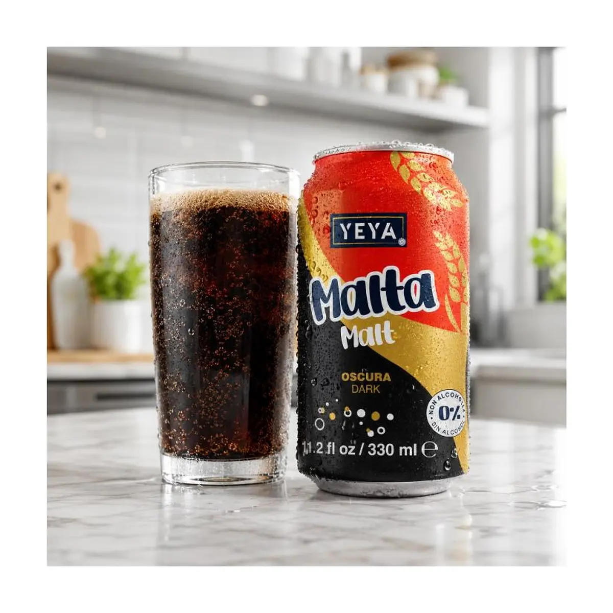 Malta oscura YEYA (330 ml) - Thumbnail 5