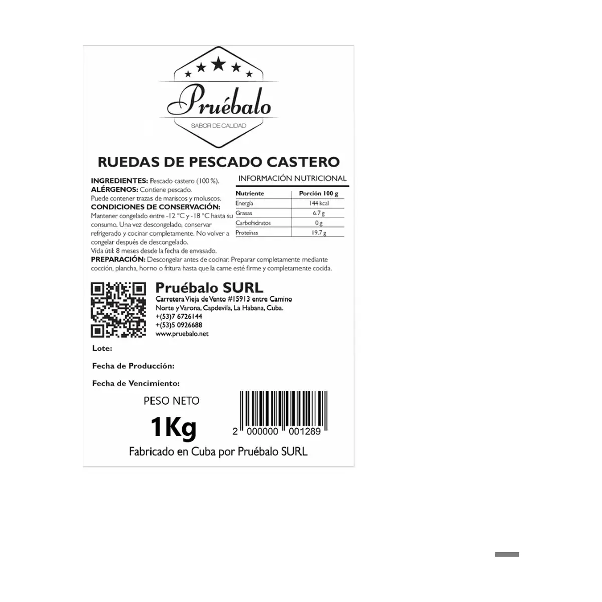 Ruedas de pescado Castero (1 kg / 2.2 lb) - Thumbnail 3