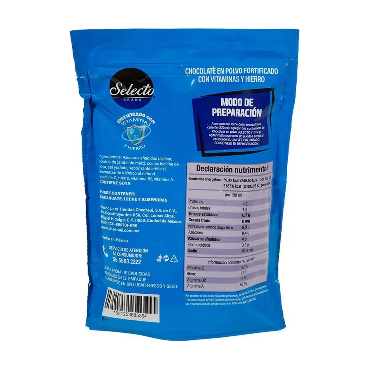 Chocolate en polvo Selecto Brand (280 g / 9.88 oz) - Thumbnail 2