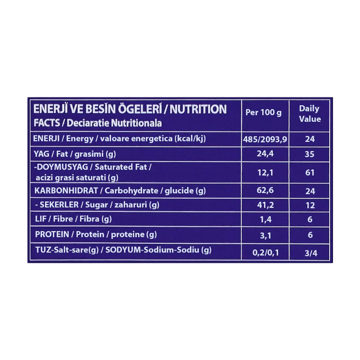 Galleta cubierta de cacao con caramelo Simsek Choco Duox (40 g / 1.4 oz) - Thumbnail 4