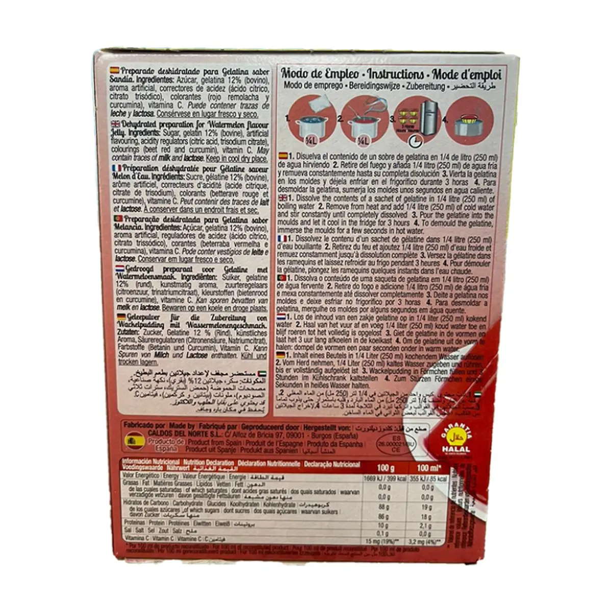 Gelatina sabor sandía Calnort (170 g / 6 oz) - Thumbnail 2