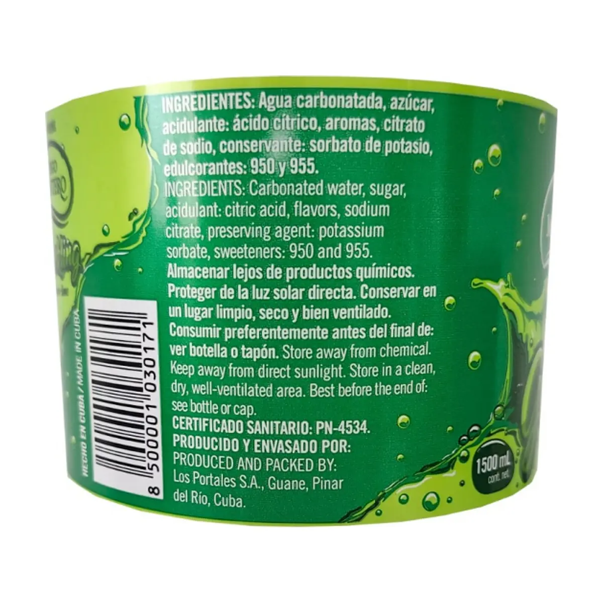 Refresco lima-limón Ciego Montero (1500 ml) - Thumbnail 2