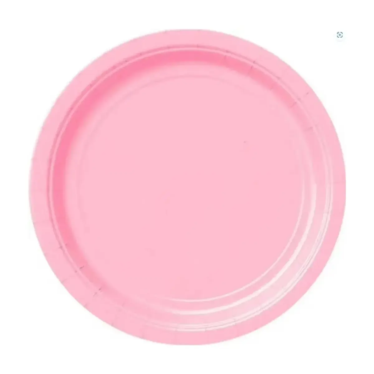 Platos desechables Rosado