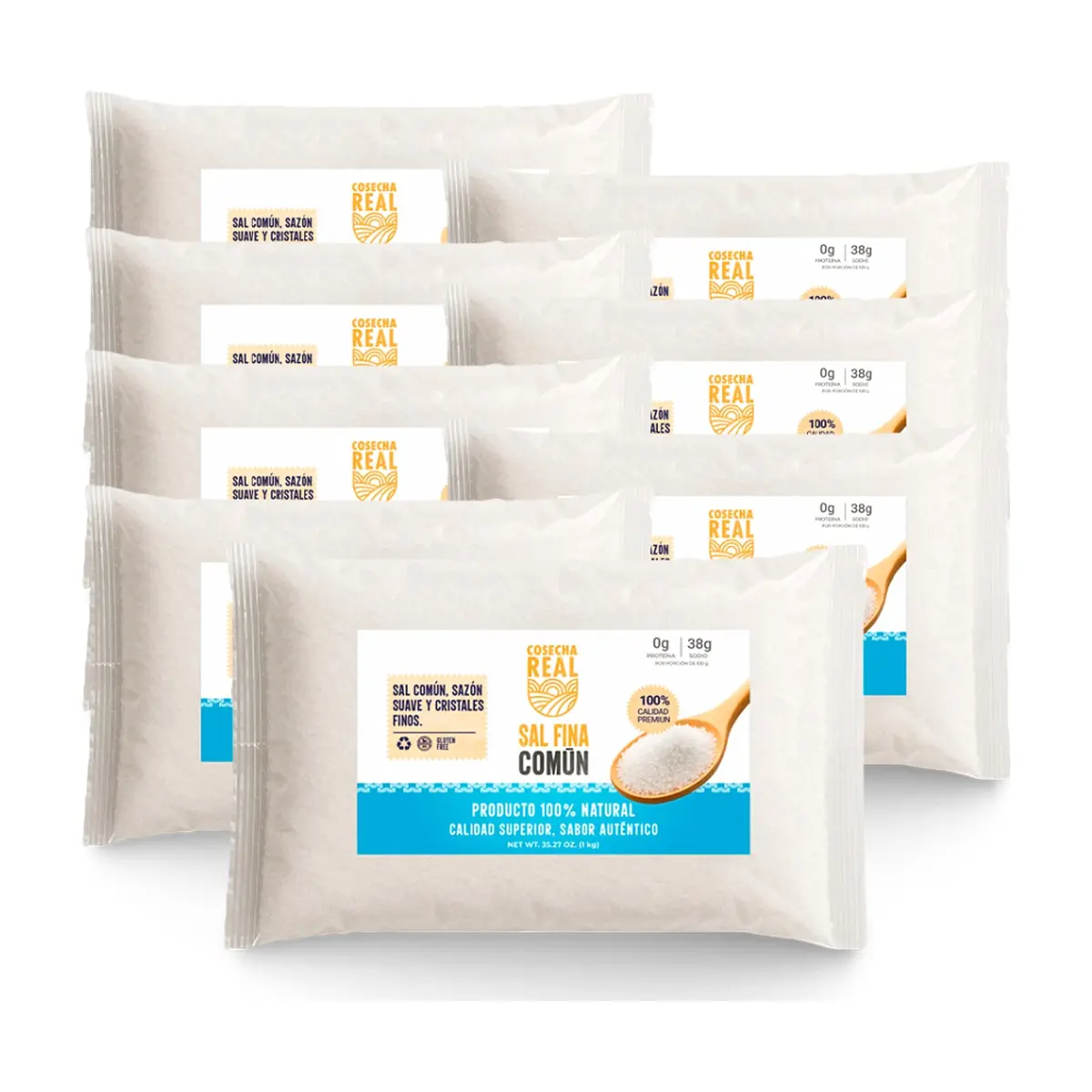 Sal fina común Cosecha Real (8 x 1 kg / 2.2 lb)