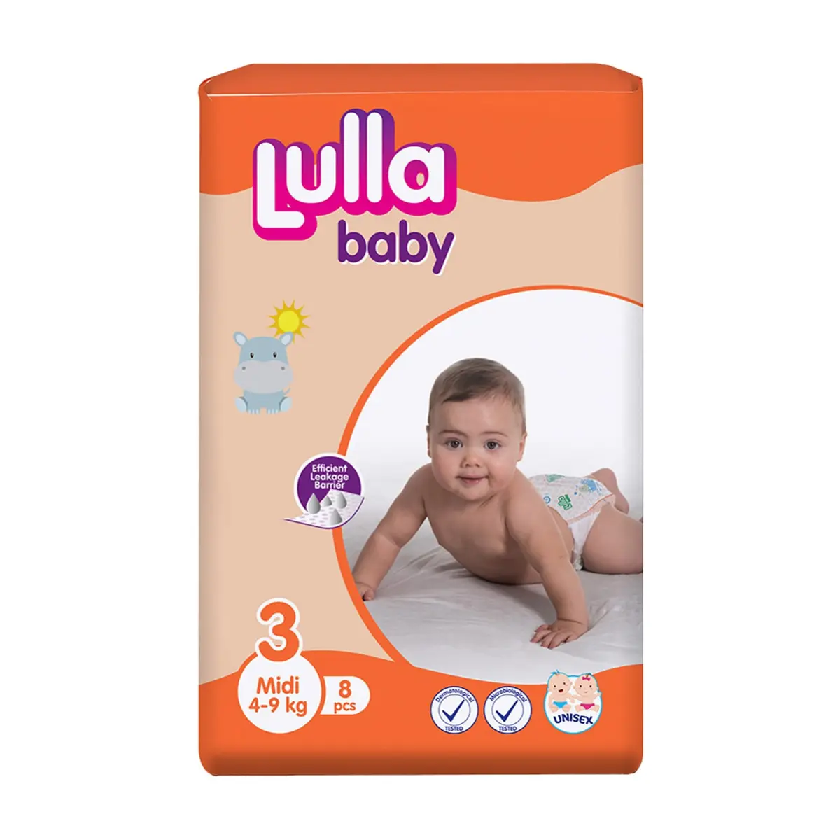 Pañales desechables - culeros - para bebé etapa 3 Midi Lulla Baby (20 x 8 U) - Thumbnail 4