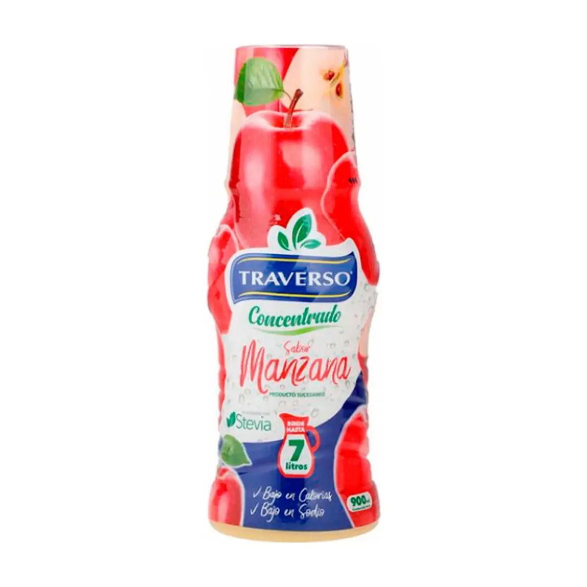 Jugo concentrado sabor manzana Traverso (900 ml)
