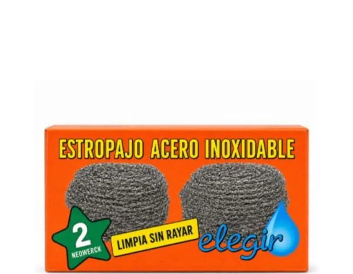 Estropajo de Acero Inoxidable (2 uds) ELEGI
