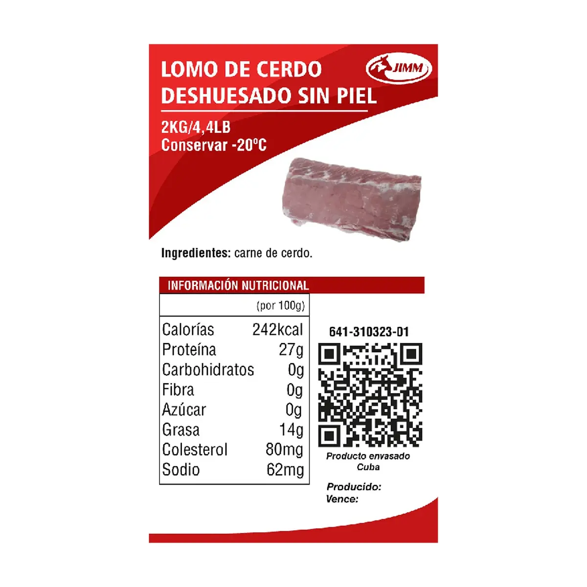 Lomo de cerdo deshuesado sin piel Jimm (2 kg / 4.4 lb) - Thumbnail 4