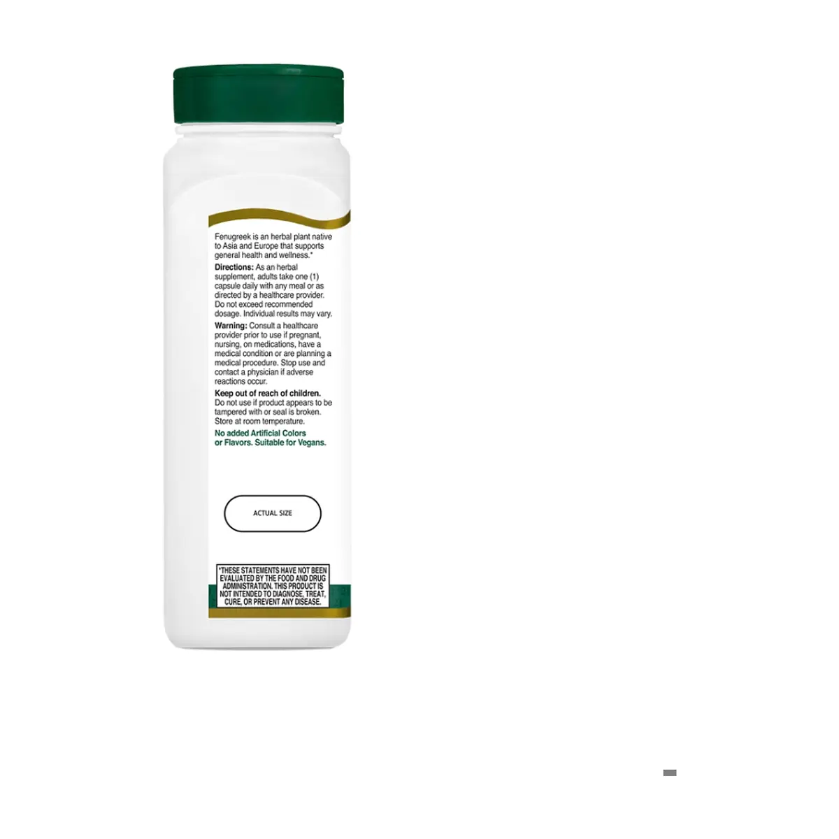 Suplemento herbario con fenogreco 610 mg Century (100 cápsulas) - Thumbnail 5