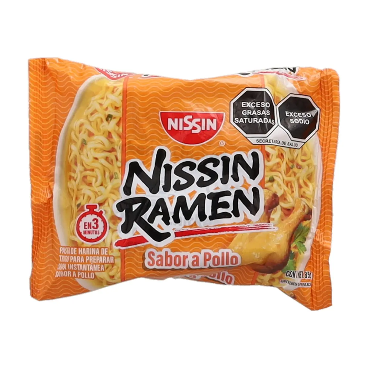 Sopa instantánea sabor a pollo Nissin (85 g / 2.99 oz)