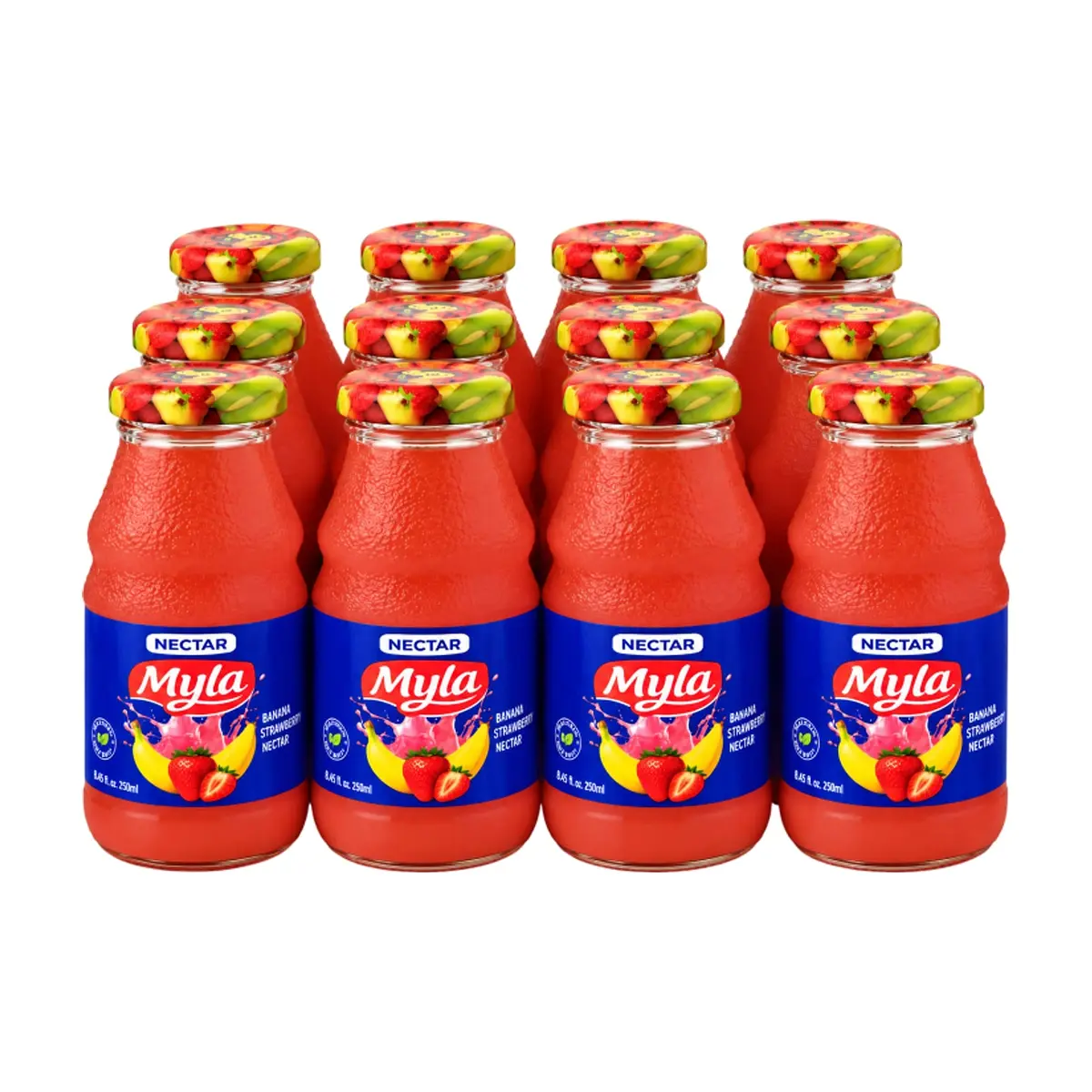Néctar de plátano y fresa Myla (12 x 250 ml / 8.5 oz) - Miniatura 1