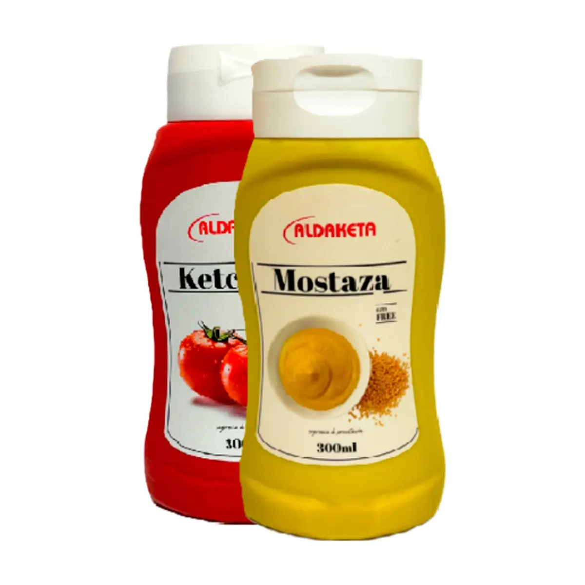 Mostaza Aldaketa (300 g / 10.5 oz) + Ketchup Aldaketa (300 g / 10.58 oz) - Imagen 1