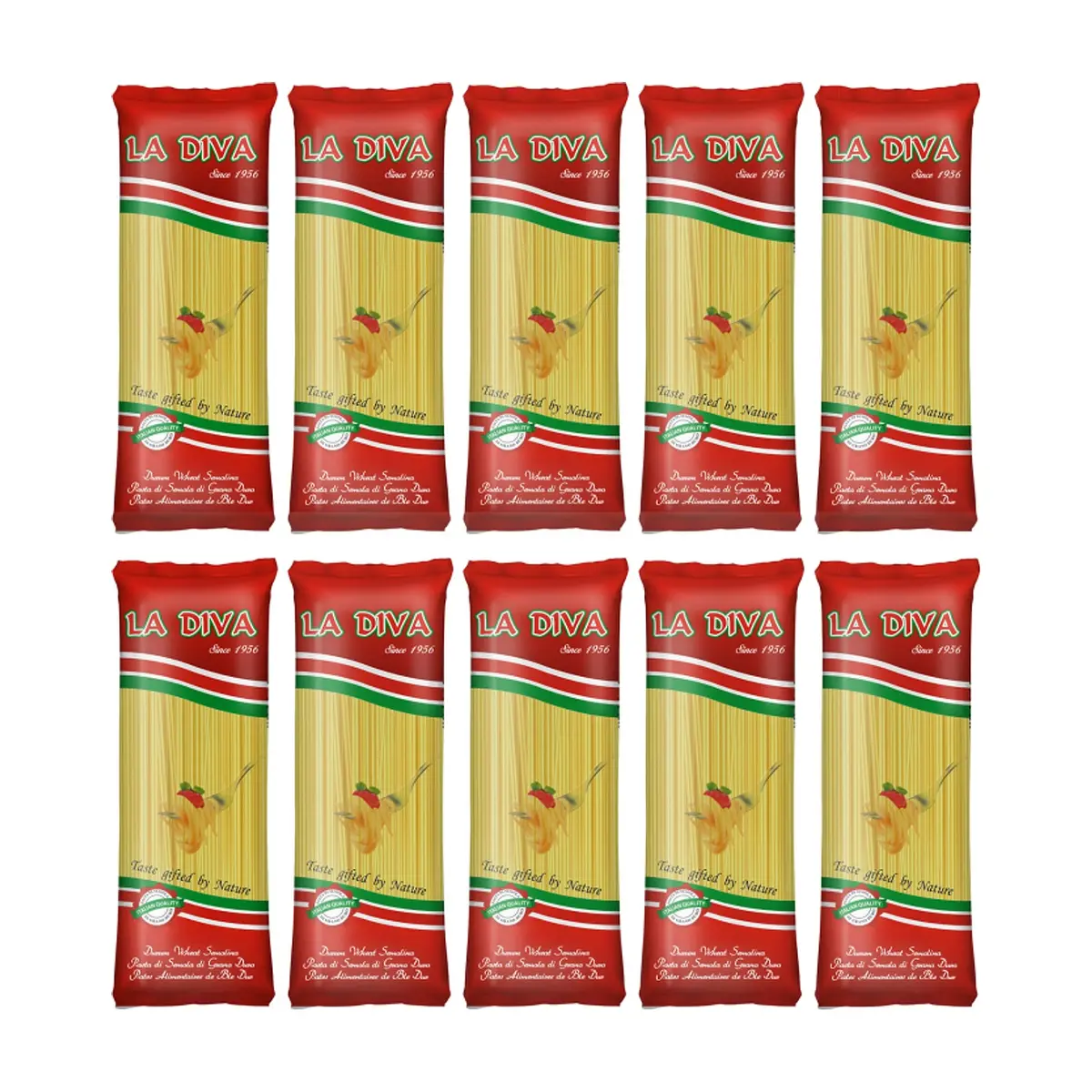 Espaguetis La Diva (10 x 500 g / 1.1 lb)