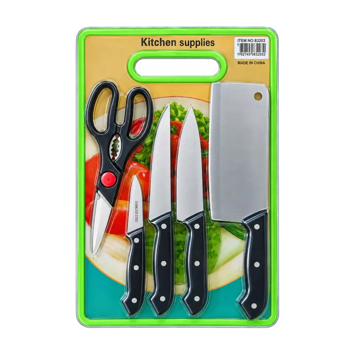 Juego de cuchillos y tijeras de cocina con tabla de picar Kitchen Supplies (3 U) - Miniatura 1