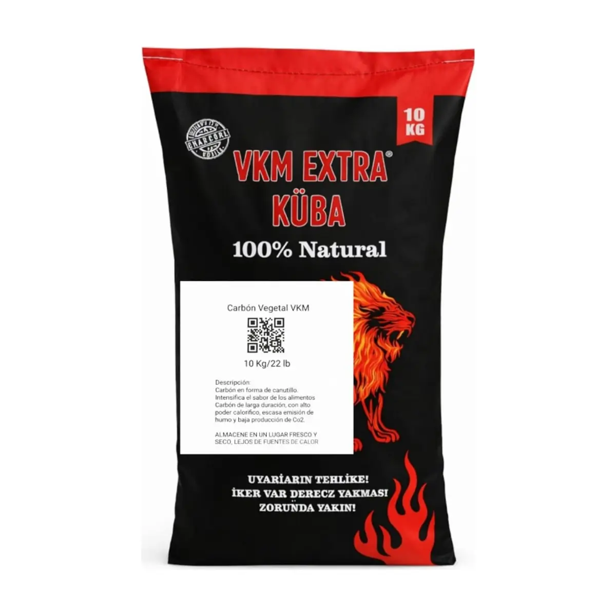 Carbón vegetal VKM extra (10 kg / 22.04 lb) - Thumbnail 2