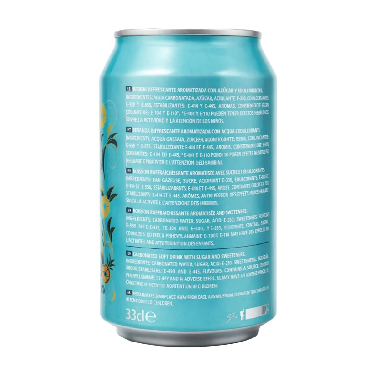 Bebida refrescante sabor piña Del Sol (330 ml) - Miniatura 2