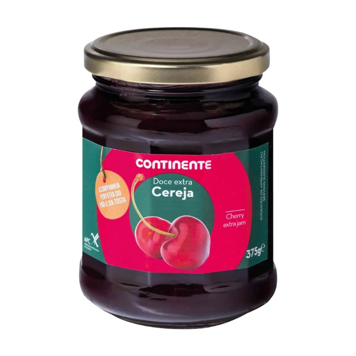Mermelada extra de cereza Continente (375 g / 13.23 oz)