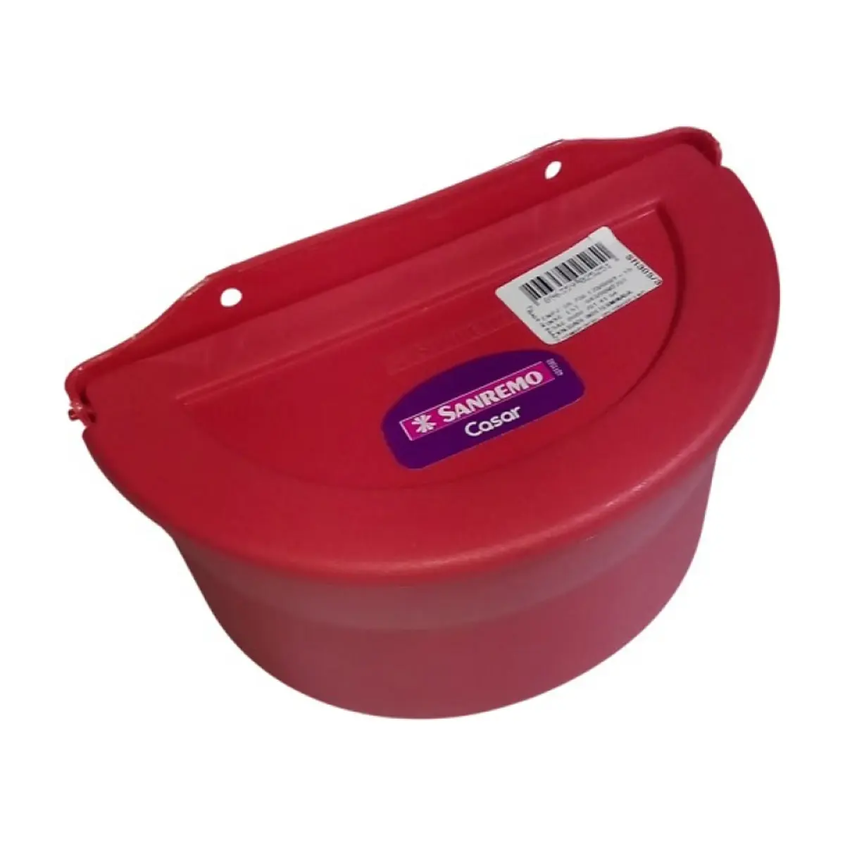 Salero de plástico rojo Sanremo