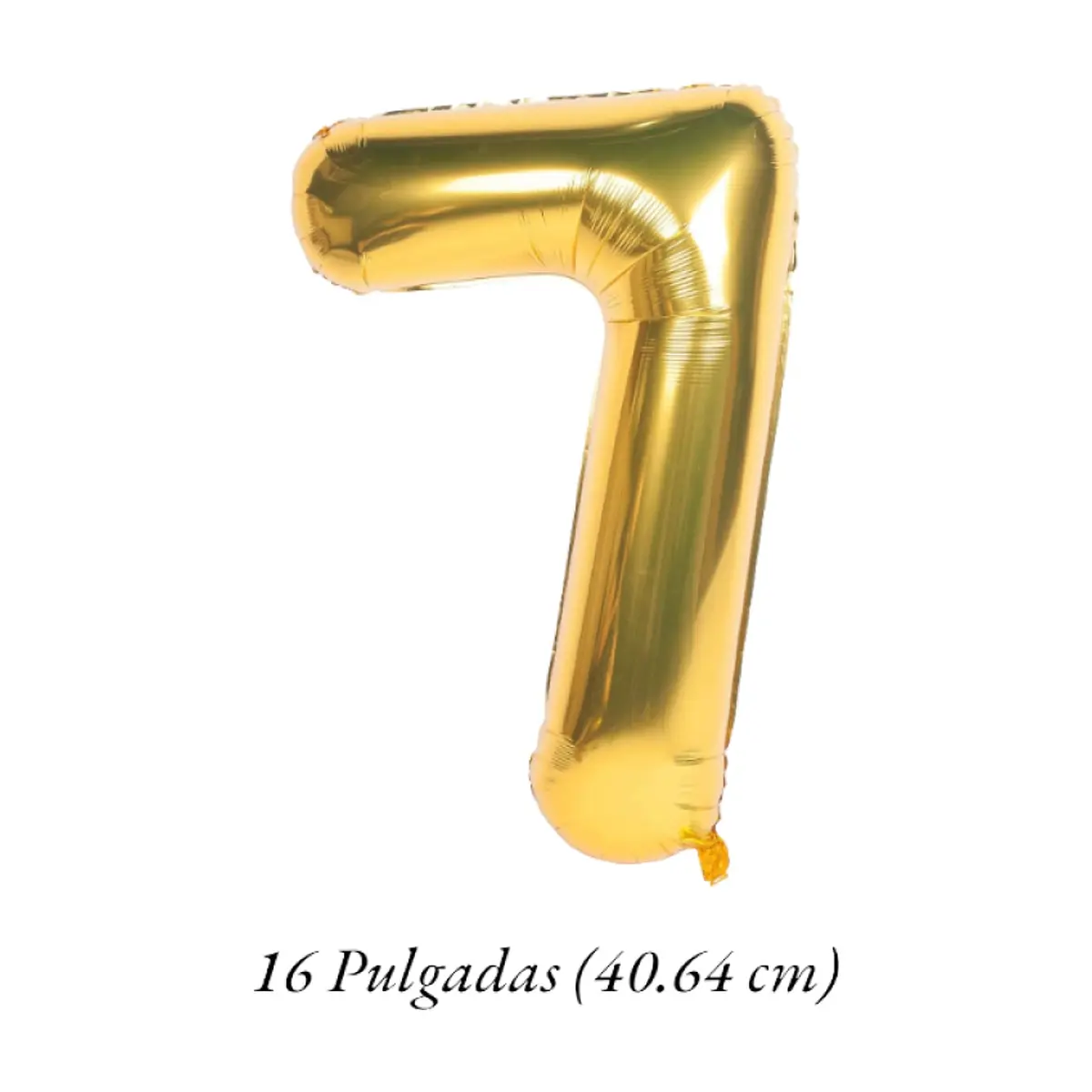 Globo dorado número 7 Balloon (16 pulgadas) - Thumbnail 2