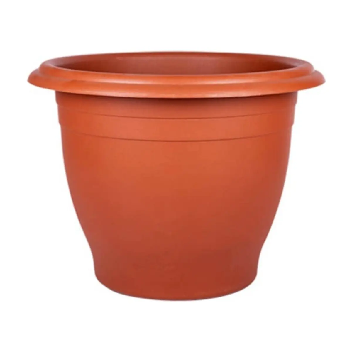 Maceta de plástico campana color terracota de 21 cm Casa y Menaje