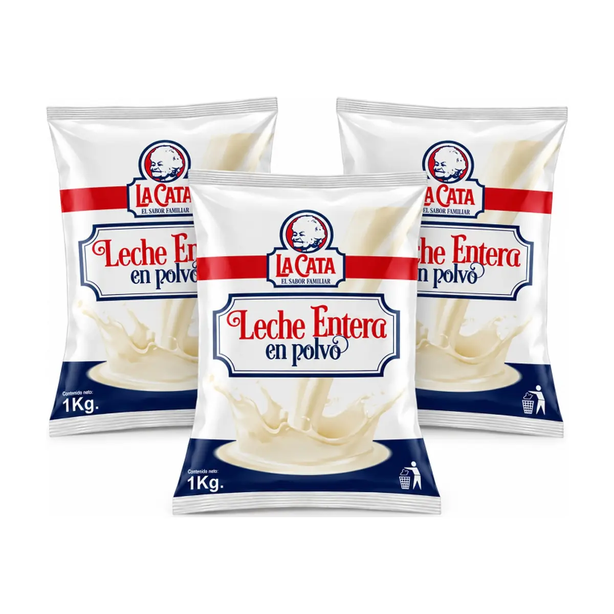 Leche en polvo entera La Cata ( 3 x 1 kg / 2.20 lb) - Imagen 1