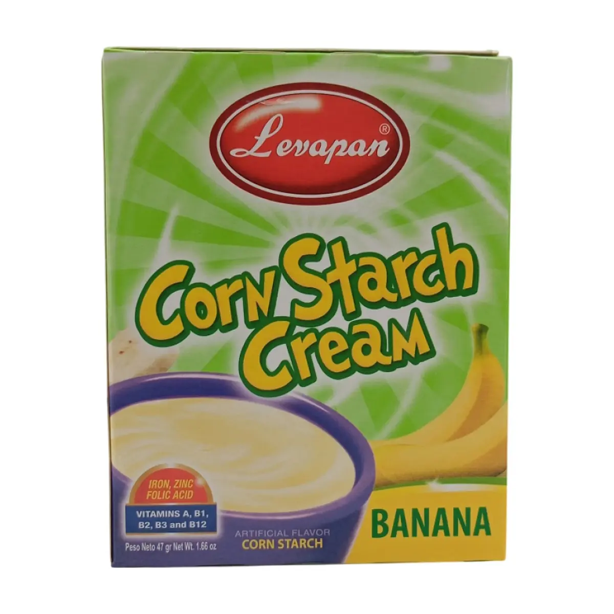 Crema de maicena sabor banana Levapan (47 g / 1.66 oz)