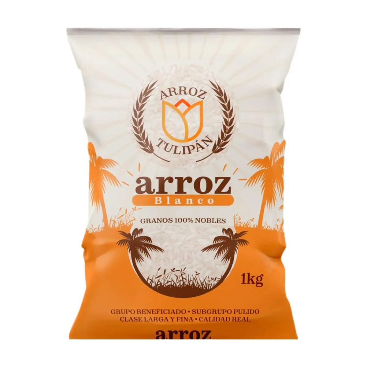Arroz blanco Tulipán (1 kg / 2.2 lb)