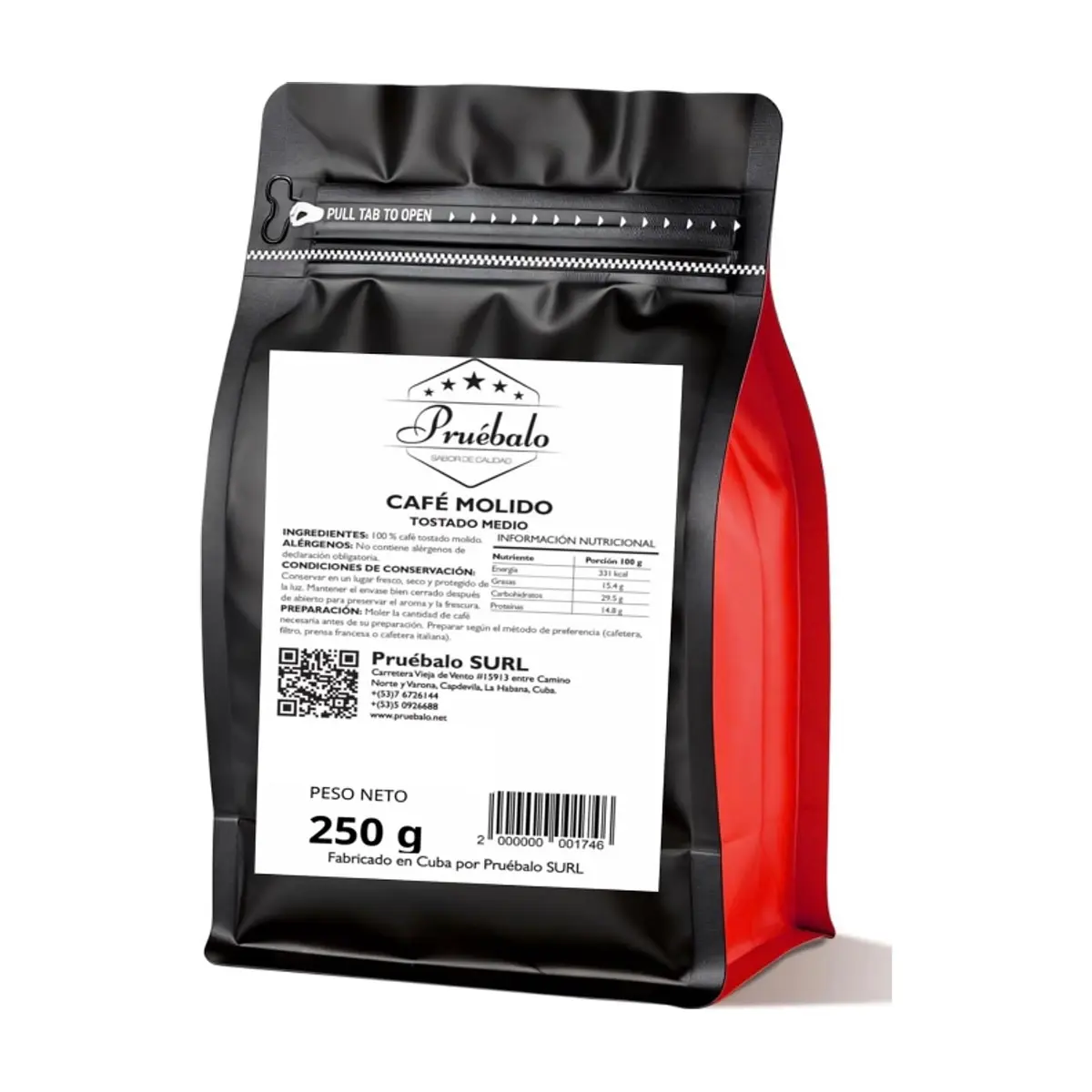 Café molido tostado medio Pruébalo (250 g / 8.81 oz)
