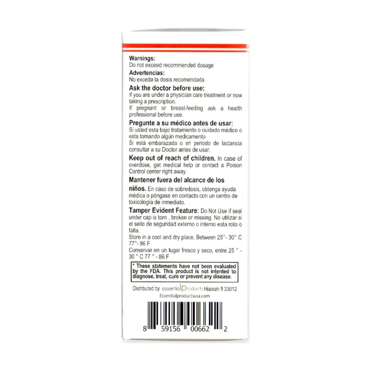 Jarabe de berro, cebolla, rábano y miel con Omega 3. Sabor a menta ELP Essential (240 ml / 8 fl. oz) - Thumbnail 4