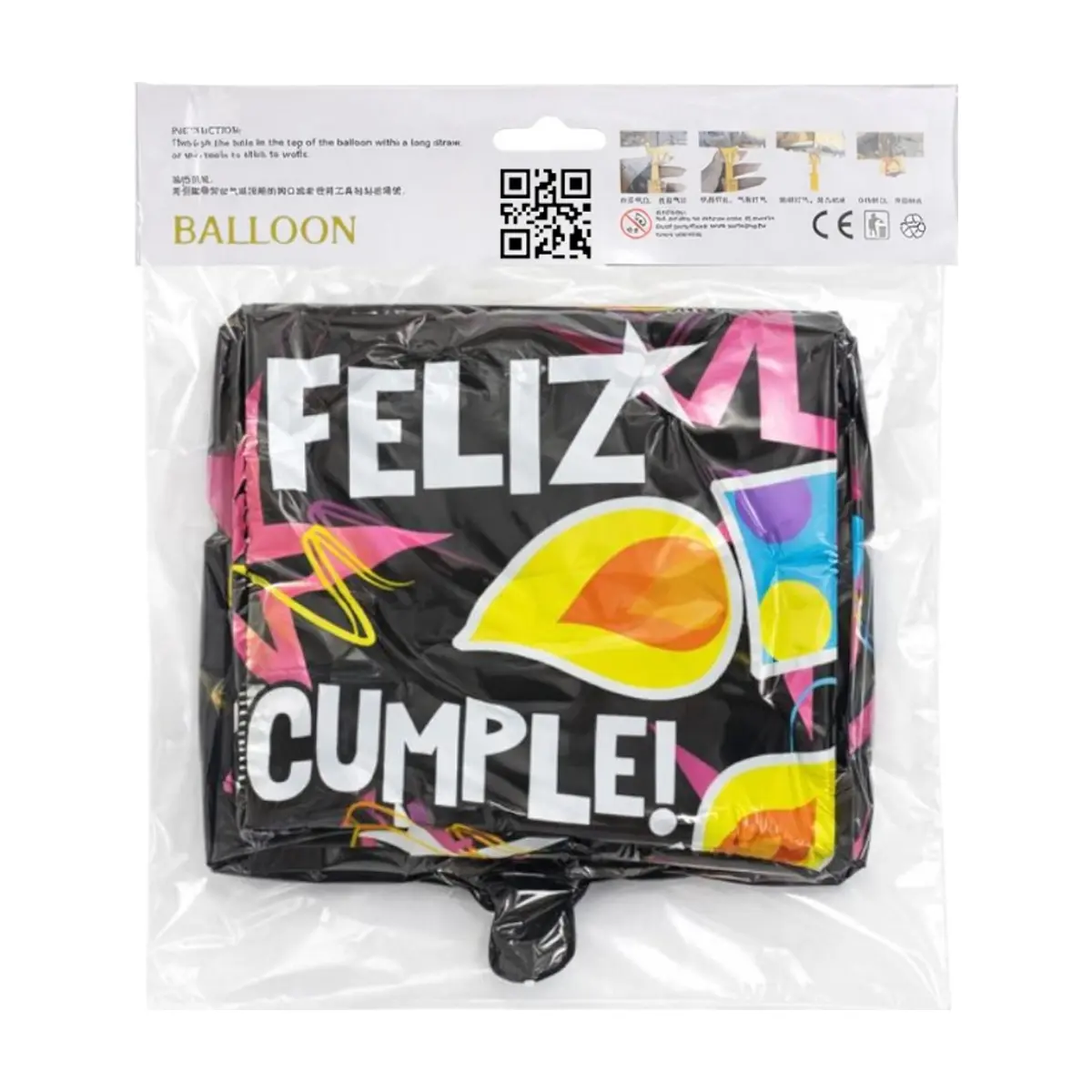Globo de Happy Birthday y diseño de velas Ballon (18 pulgadas) - Thumbnail 3