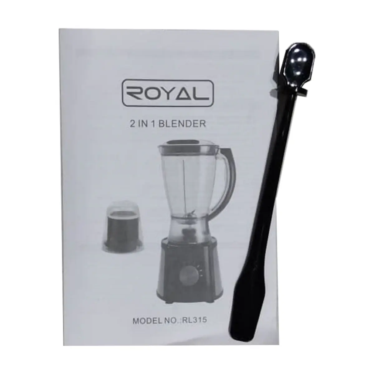 Licuadora con vaso plástico de 1.5 lt y procesador de alimentos Royal Rl315 - Thumbnail 3