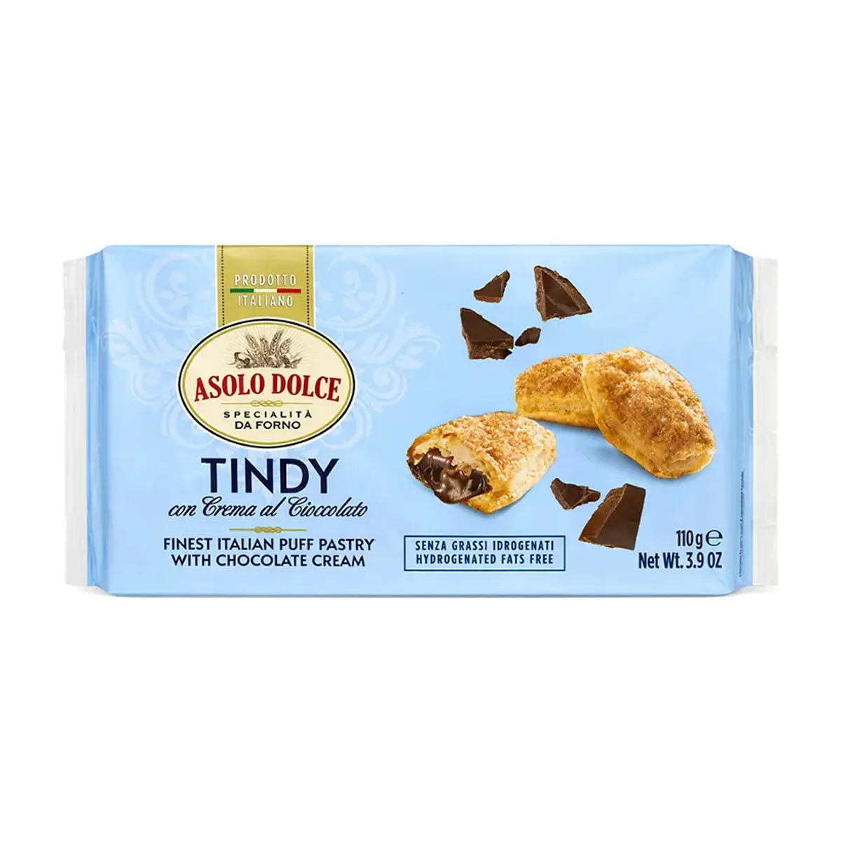 Dulce de hojaldre con crema de chocolate - Imagen 1