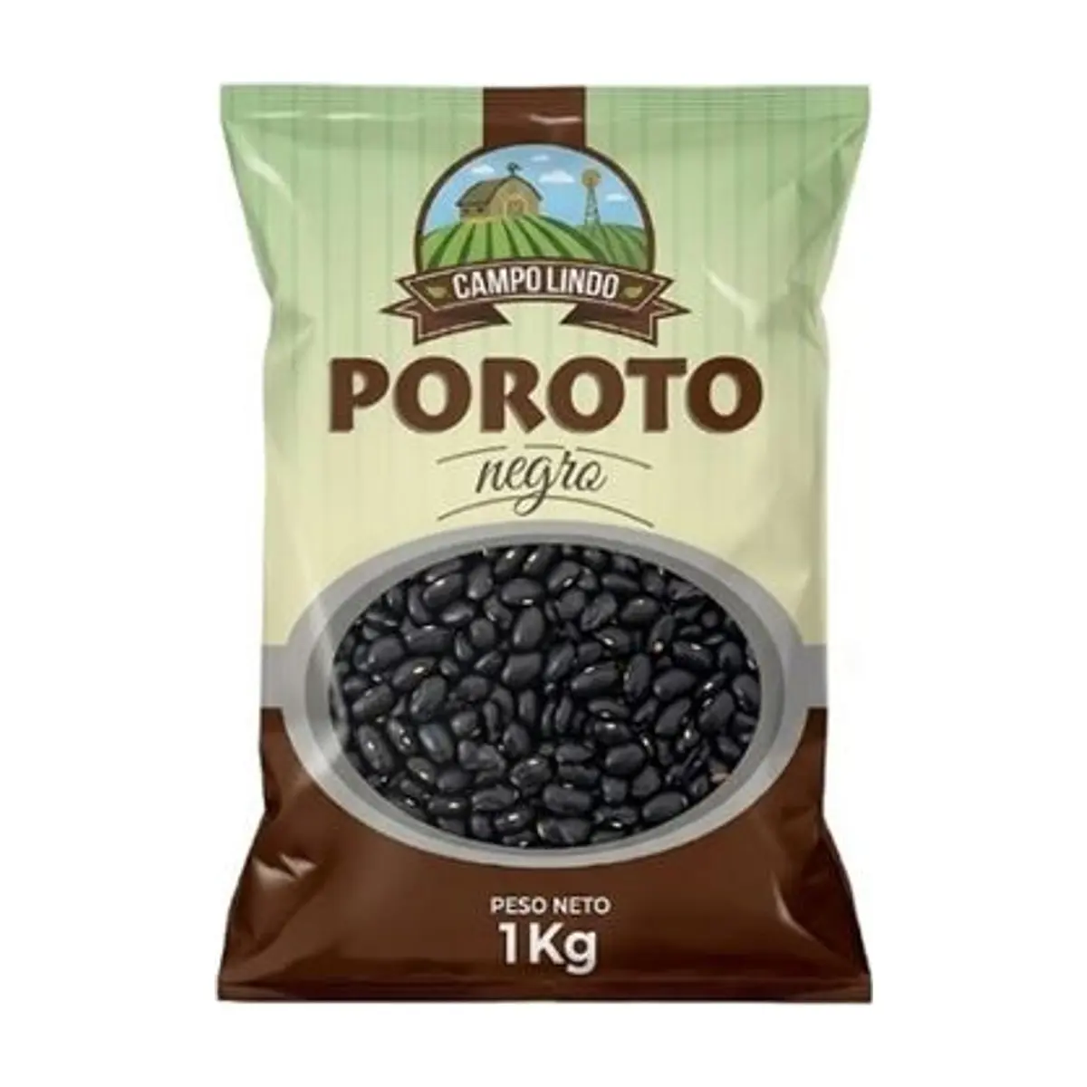 Frijol Negro (1 kg) CAMPO LINDO