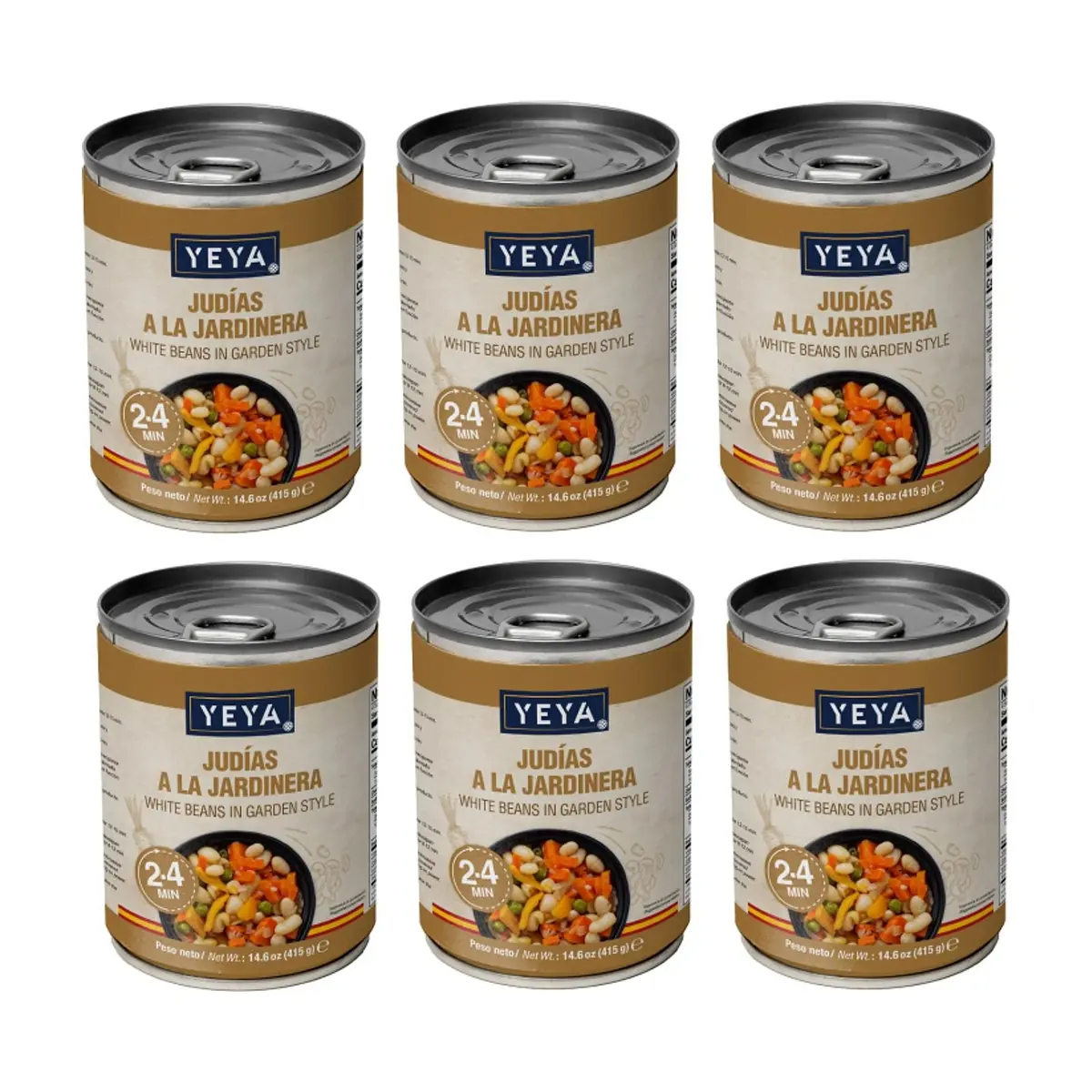 Judías a la jardinera YEYA (6 x 415 g / 14.6 oz) - Imagen 1