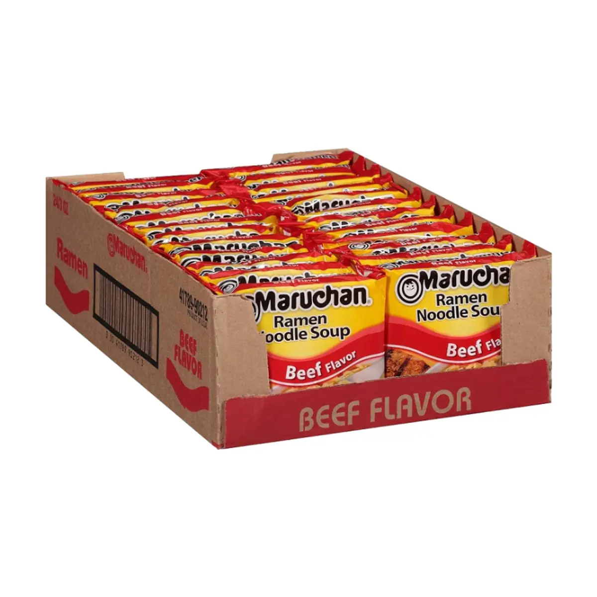 Sopa instantánea de fideos sabor carne de res Maruchan (24 x 85 g / 2.99 oz)