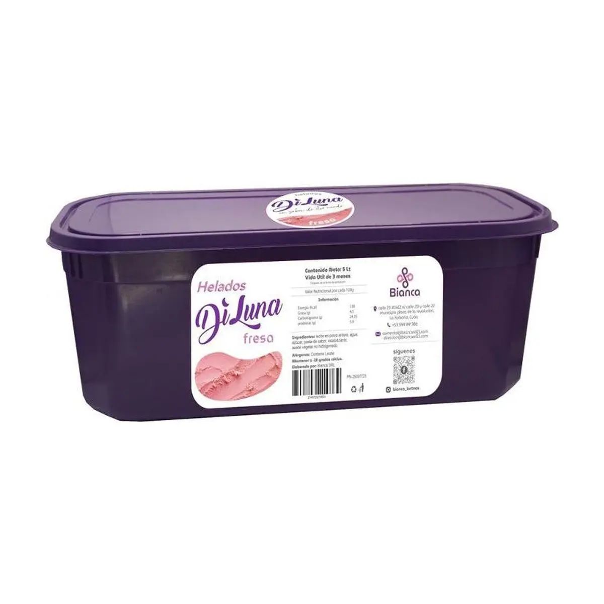 Helado sabor fresa DiLuna (5 L) - Thumbnail 3