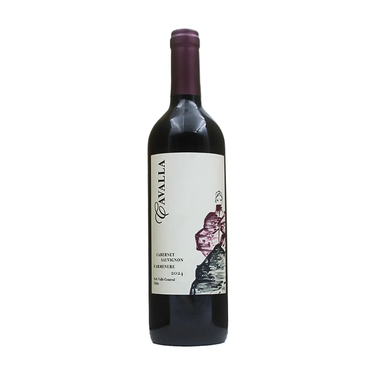 Vino tinto Cabernet Sauvignon Carmenere Cavalla (750 ml) - Miniatura 1