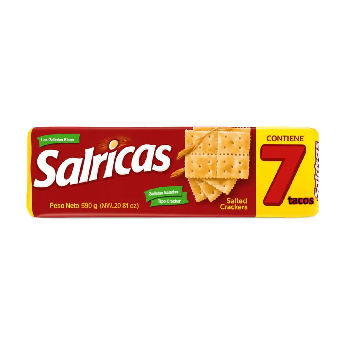 Galleta de soda Salrica 7 tacos (590g / 20.81oz)