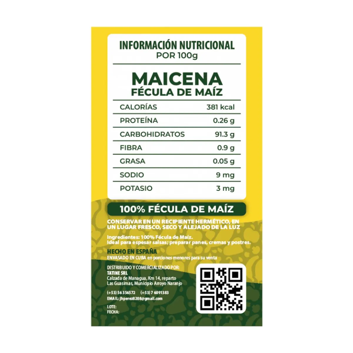 Maicena Campo Vivo (2 x 500 g / 1.1 lb) - Thumbnail 2