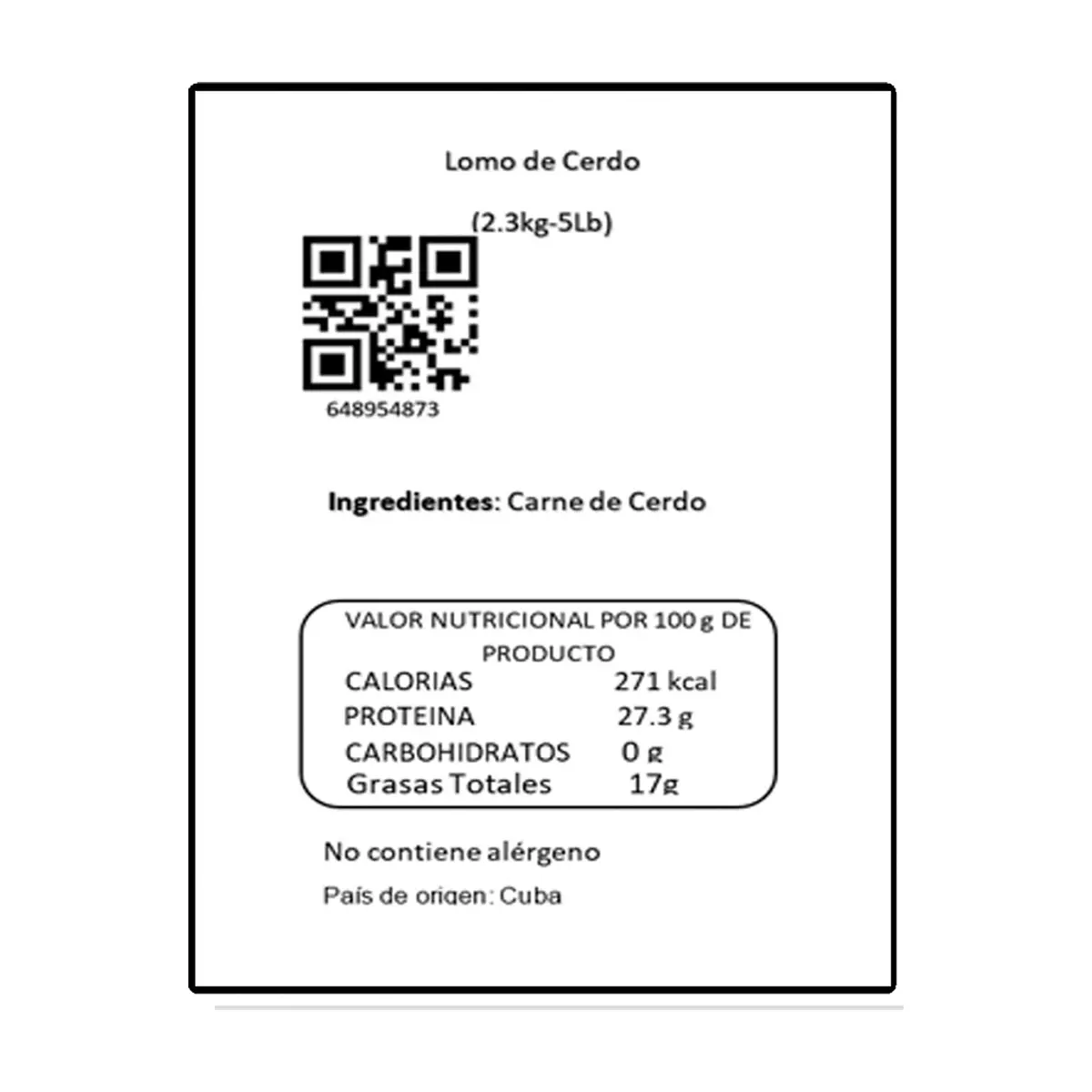 Lomo de cerdo sin piel y sin hueso Y&D Ricos (2.27 kg / 5.0 lb) - Thumbnail 3