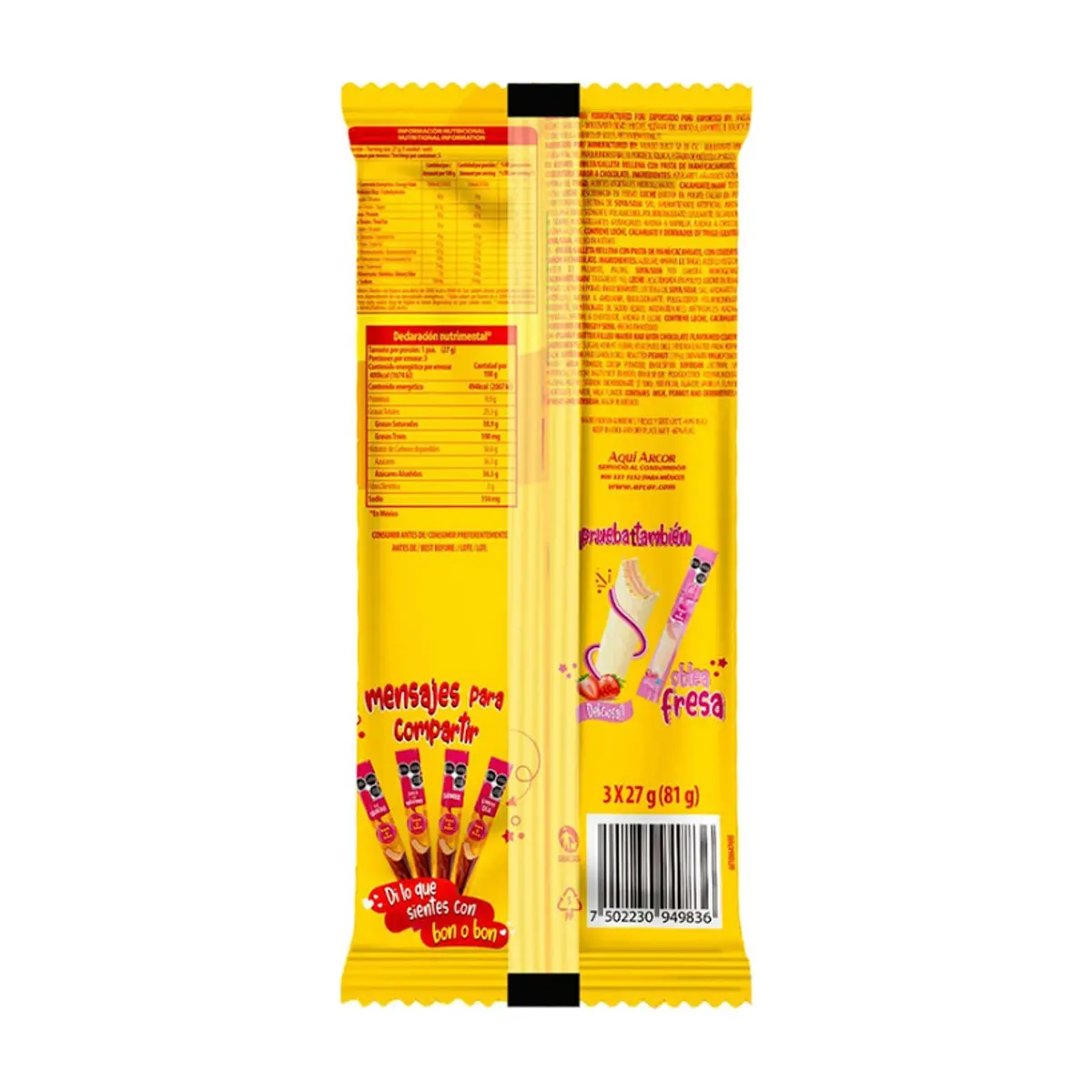 Galletas rellena con pasta de maní y cobertura de chocolate Bon o Bon (81 g / 2.85 oz) - Thumbnail 4
